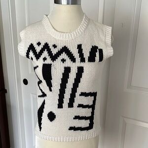Vintage 1980s Richwil’s Side by Side Sweater Vest, Size S